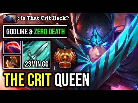 100% UNSTOPPABLE CRIT LIKE A HACKER Fury Phantom Assassin Zero Death & 23Min GG 9K MMR DotA 2