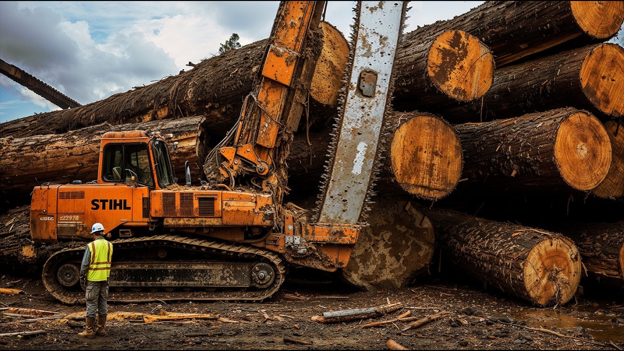 215 Amazing Fastest Big Wood Sawmill Machines Working At Another Level