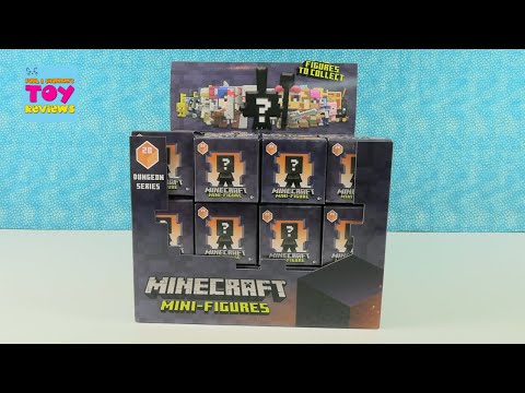 Minecraft Dungeon Series 20 Mini Figures Blind Box Opening Review | PSToyReviews