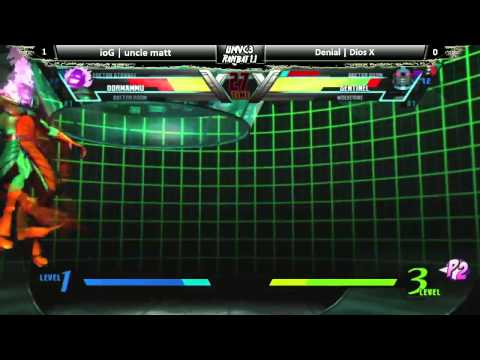 T.T.F. UMvC3 Ranbat 1.2- Losers Finals ioG | Uncle Matt vs. Denial | Dios X