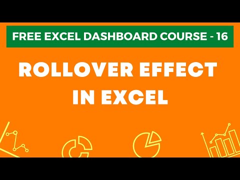 Excel Dashboard Course 16 Roll Over Effect in Excel Charts Advanced Concept