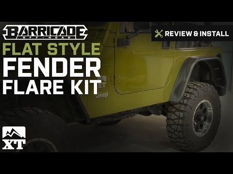 Jeep Wrangler Barricade Flat Style Fender Flare Kit (1997-2006 TJ) Review & Install