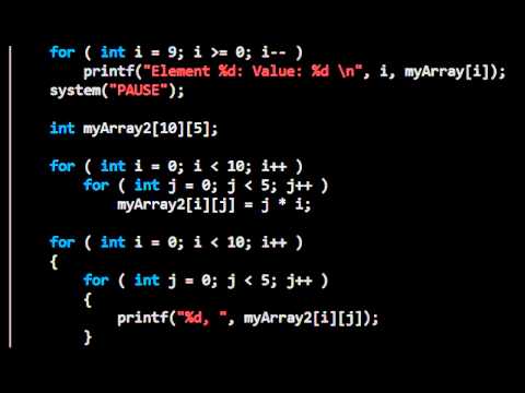 C Arrays: Computer Programming 5: 24HourAnswers Tutorials