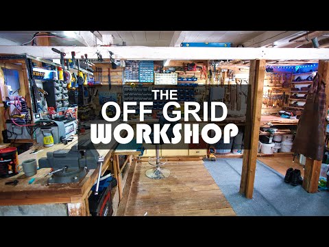 Off Grid Solar Powered Workshop Tour