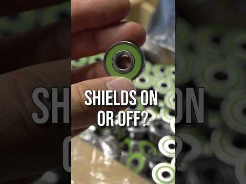 One of the most debated questions in skateboarding: Bearing shields on or off?