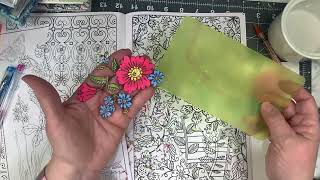 How I Create My Own Unique Ephemera Using Coloring Pages