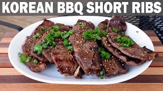 Korean-Style Beef Short Ribs | AUTHENTIC Korean BBQ | Kalbi on the Weber Q