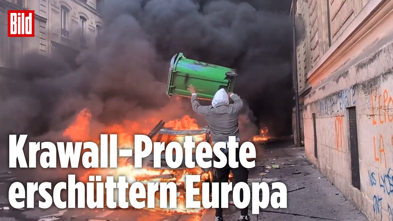 EUROPAS JUGEND ESKALIERT: Proteste verschärfen sich in mehreren europäischen Städten