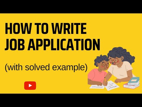 Job Application /How to Write Job Application - 1