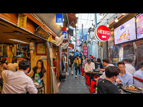 [4KHDR] Uma mistura de história e atmosfera moderna de Insa-dong e Ikseong-dong, Seul, Coreia do Sul