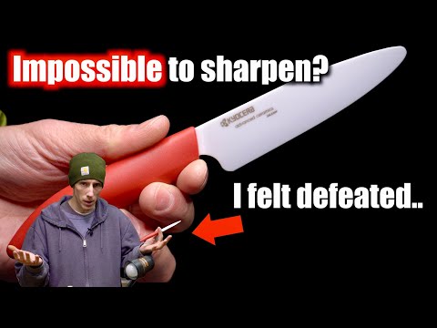 Why Ceramic Knives Are Almost IMPOSSIBLE to Sharpen!