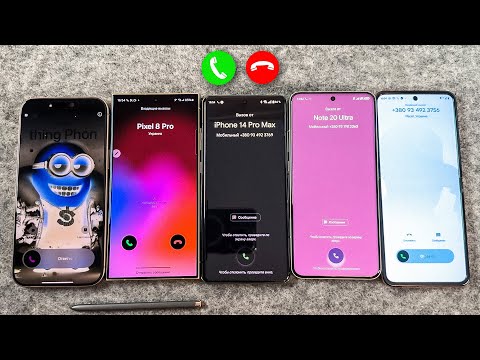 iPhone 16PM + S24 Ultra + Razr 50U + OnePlus 12 + Xiaomi 14U Normal vs Color Inversion Incoming Call