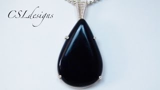 Prong set wirework cabochon