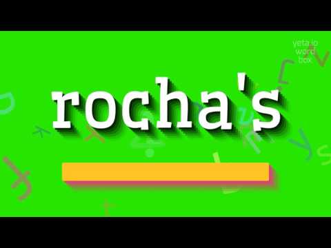 How to say "rocha's"! (High Quality Voices)