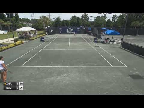Carol Zhao v Emma Navarro - W100 CHARLESTON (match incomplete)