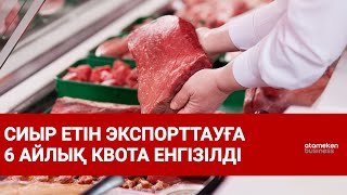 Сиыр етін экспорттауға 6 айлық квота енгізілді