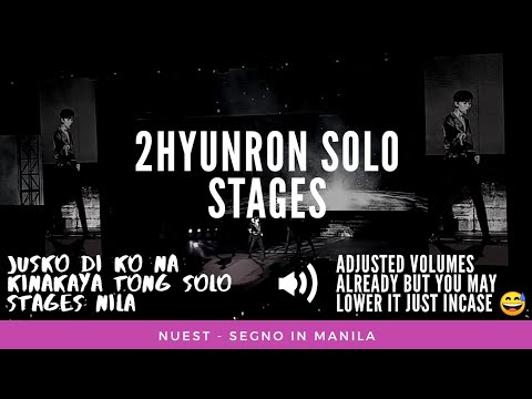 [190831] 2HyunRon Solo Stages #NUEST #NUESTSegnoInManila