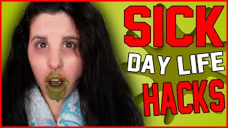 10 DIY Sick Day Life Hacks! | Reality of Being Sick | How To Feel Better at Your Worst!