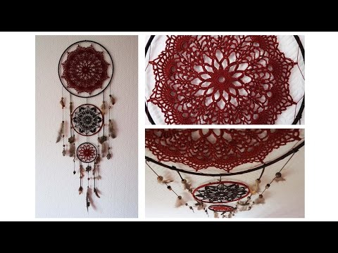 Blitzanleitung Traumfänger - Mit Häckeldeckchen schnell gebaut