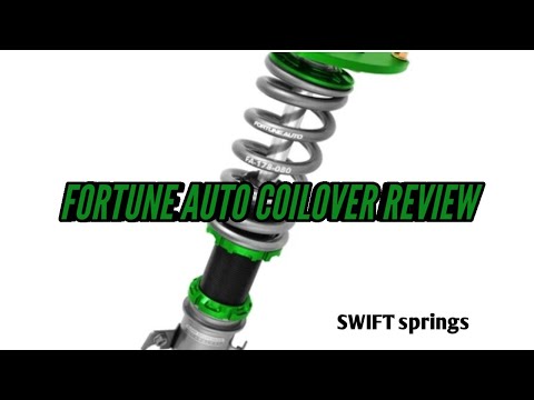 FORTUNE AUTO 500 SERIES COILOVERS W/ SWIFT SPRING REVIEW!!