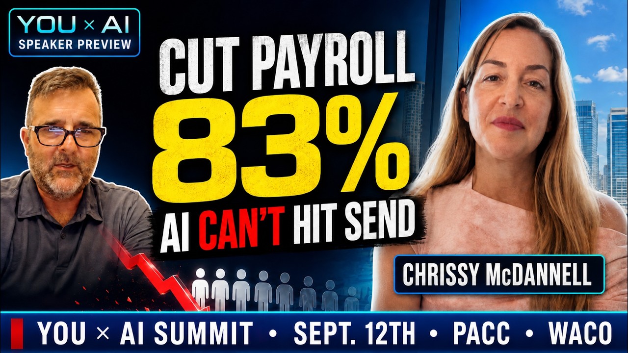 She Cut Her Payroll 83% and Still Won't Let AI Hit Send | Chrissy McDannell, YouXAI Speaker Preview