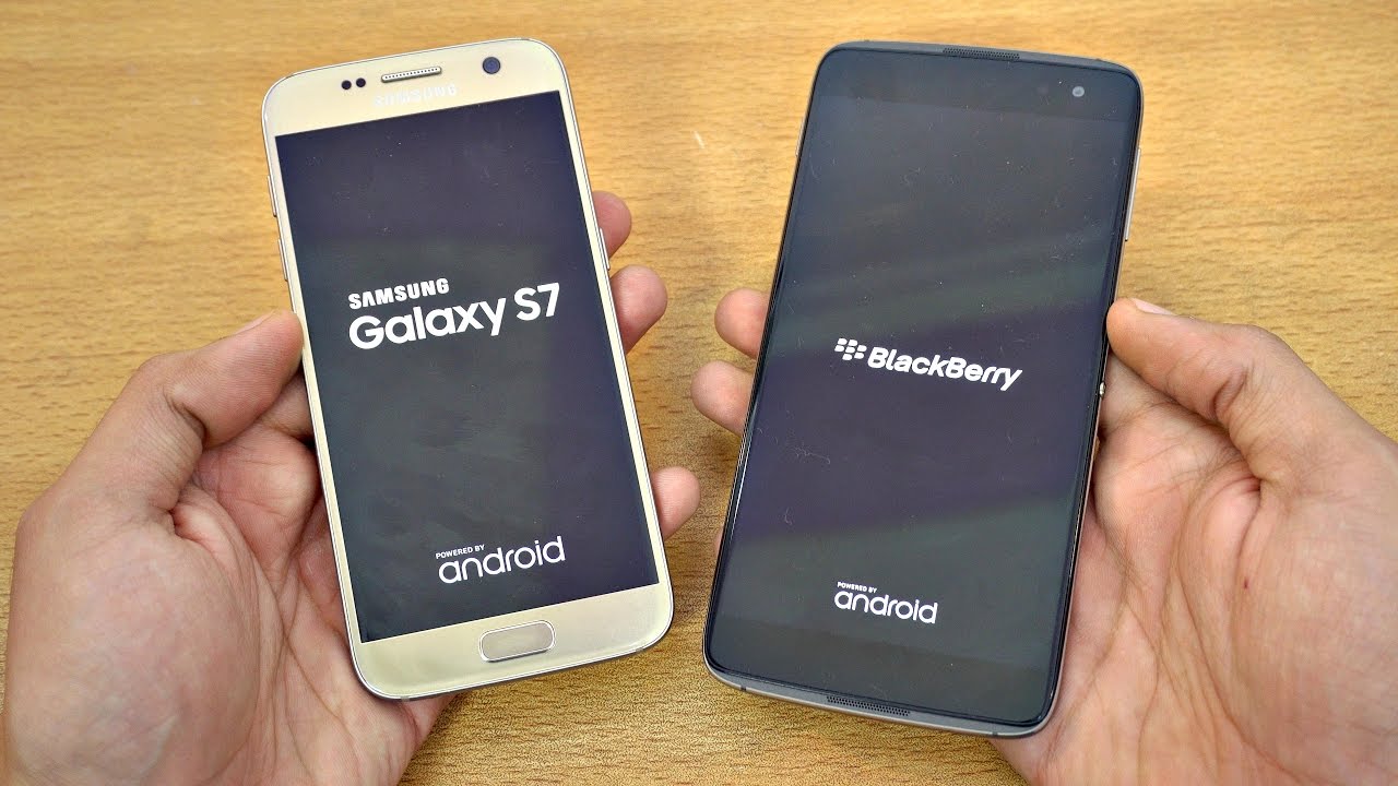 BlackBerry DTEK60 vs Samsung Galaxy S7 - Speed Test! (4K)