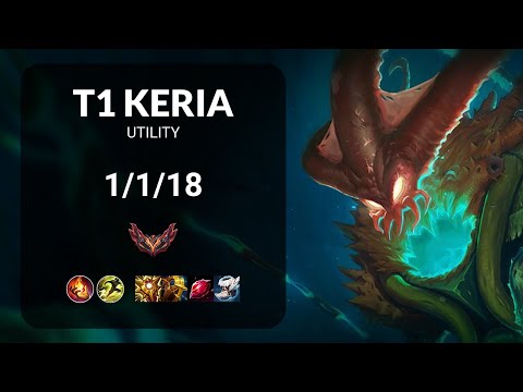 T1 Keria Thresh vs Braum UTILITY - KR GRANDMASTER Patch 15.11