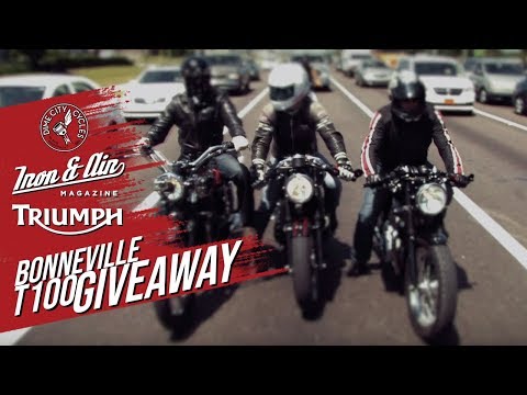 The Dime City, Iron & Air & Triumph Motorcycles Bonneville T100 Giveaway!