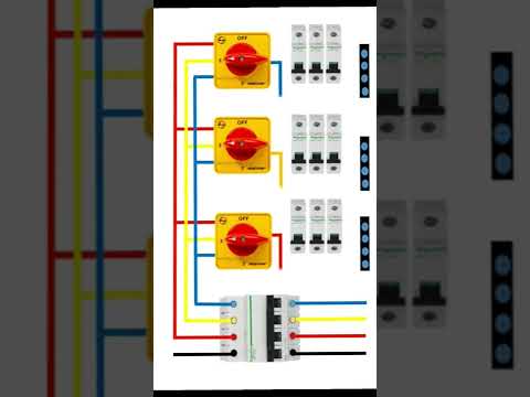 3 phase supply selector switch manual connection #shorts #youtubeshorts #viral