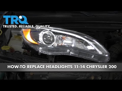 How to Replace Headlights 11-14 Chrysler 200