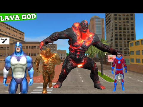 Rope hero vice town lava mutant hid in the cave