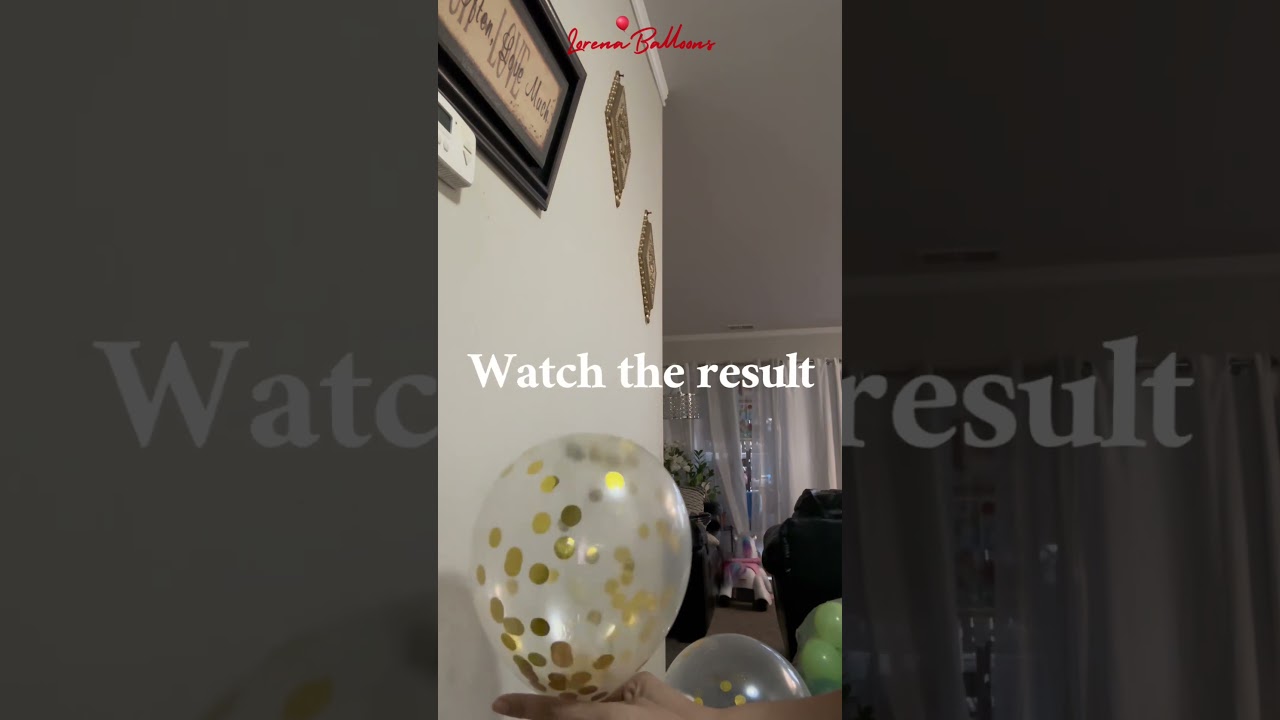 Tricks How to stick confetti balloons🎈easy way #shorts #ytshorts #balloon @LorenaBalloons