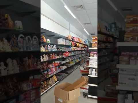 Mild steel supermarket end cap display rack (5ft x 3ft)