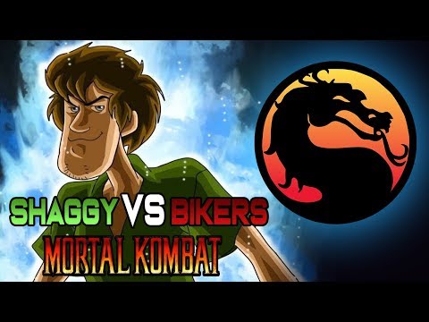 Shaggy Vs. Bikers in Mortal Kombat X-Rays Style[Parody]
