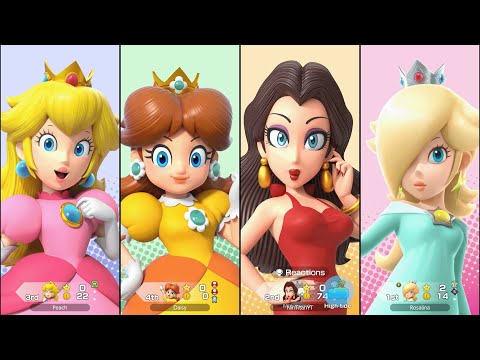 Super Mario Party Jamboree - Pauline vs Peach vs Daisy vs Rosalina - Goomba Lagoon