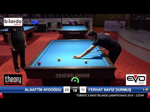 ALAATTİN AYDOĞDU & FERHAT NAFİZ DURMUŞ Bilardo Maçı - 2018 ERKEKLER 2.ETAP-5.Ön Eleme