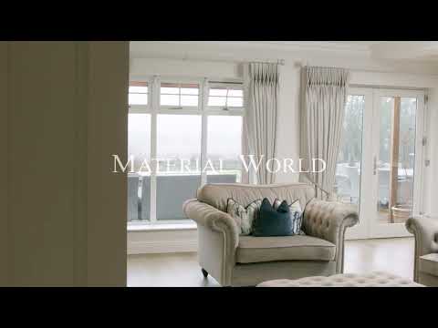 Luxury Bespoke Curtain & Roman Blind Home Makeover by Material World