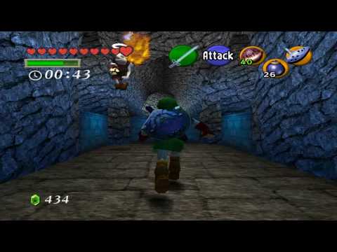 Zelda Ocarina of Time HD 100% Walkthrough - Part 25 -  The Hookshot | Dampe's Grave Maze