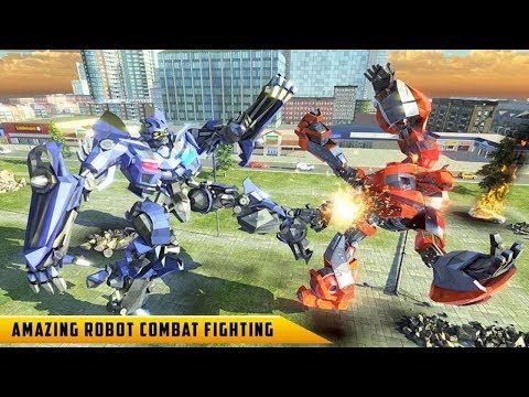 US Police Transform Robot Car Cop Wild Horse Games Android Gameplay