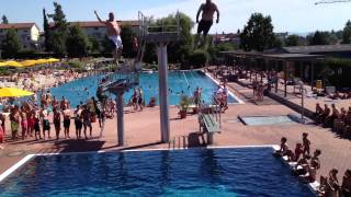 preview picture of video 'Splashdiving Schwimbad Lörrach'