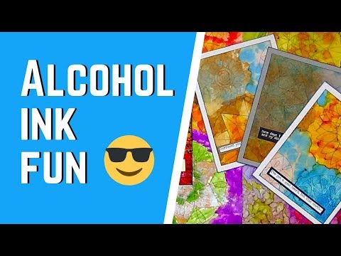 Alcohol Inks for Fun! - with Barb Owen - HowToGetCreative.com