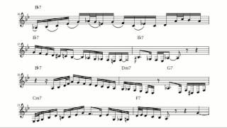 Gregory Herbert Solo Transcription - Shifting Down - Chet Baker (Quintet)