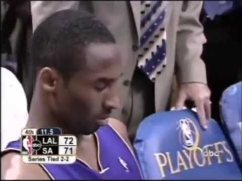 Kobe Bryant (22 4 5) 2004 WCSF Gm 5 vs. Spurs Fisher Game Winner