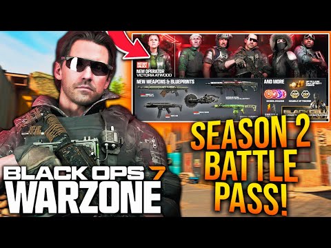BLACK OPS 7 SEASON 2 BATTLE PASS! Blackcell Upgrade, NEW WEAPONS, & More! (WARZONE Battle Pass)