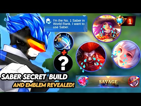 23 KILLS!! SABER 1 VS 5 = SAVAGE | BEST BUILD AND EMBLEM REVEALED
