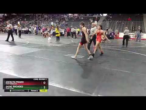 106 Lbs Cons. Round 3 - Jocelyn Prado, Team Nebraska Vs Sadie Rhoades, Team Utah 2efc