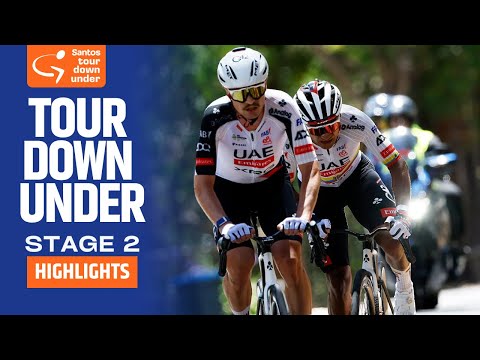 UAE TEAM TACTICS! | Tour Down Under 2026 | Stage 2 | Highlights