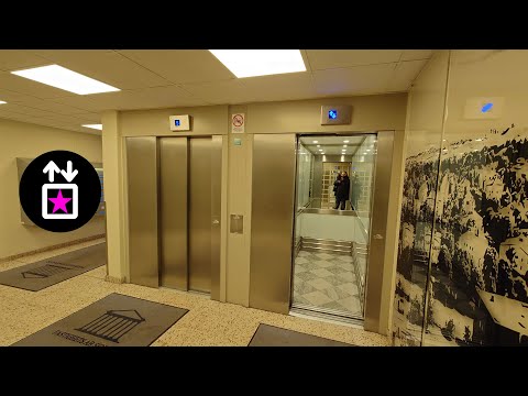 Lidingö, SWE: MODERNISED BY ITK - Run-down OTIS Traction Elevators at Stockholmsvägen 33