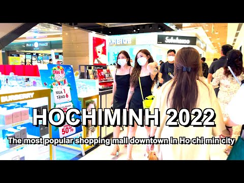 Caminhando até o shopping mais popular da cidade de Ho Chi Minh | Viaje pelo Vietnã 【🇻🇳4K HDR】