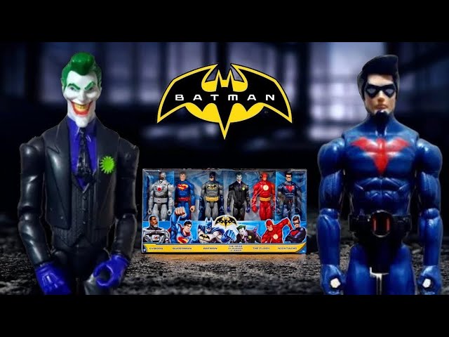 Vídeo relacionado con DC Comics - Figura de acción articulada de 14 cm, paquete de 3 - Joker, Robin y Batman